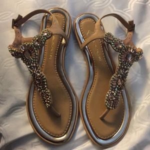 Anyonio Milani Fancy Flats ~ Rose Gold